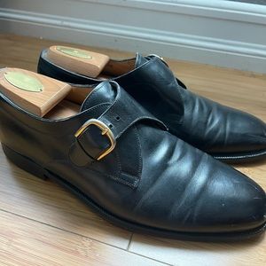 Men’s Bally Monk Strap dress shoes Black